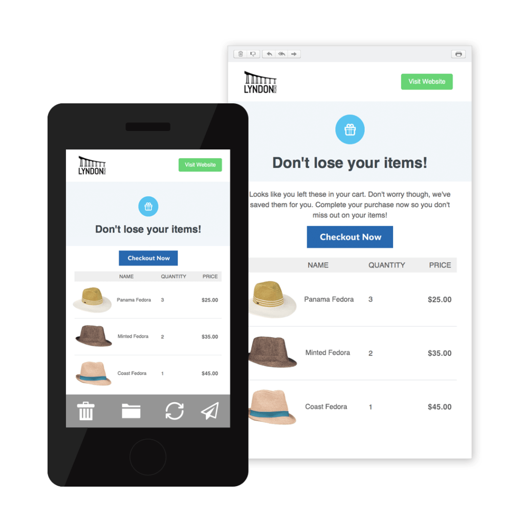 shopify abandoned cart email marketing