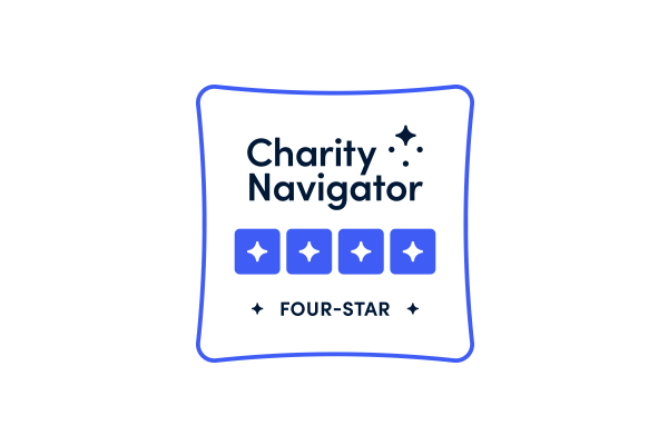 Icon of charity navigator logo, showing multiple stars.