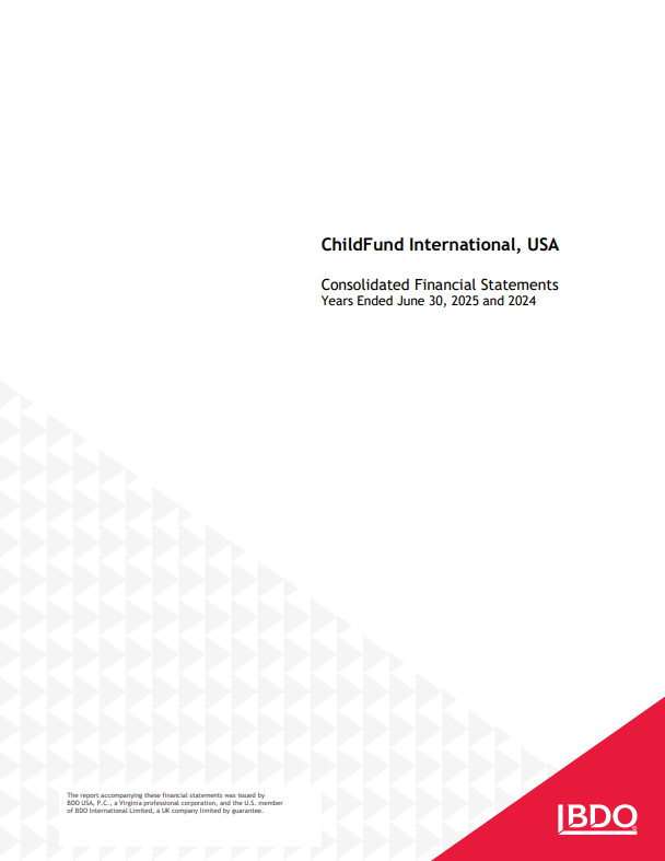 Financial Statement 2025 Cover